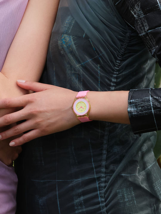 Swatch India Rose Watch with Battery Mechanism Swatch India Rose Watch with Battery Mechanism