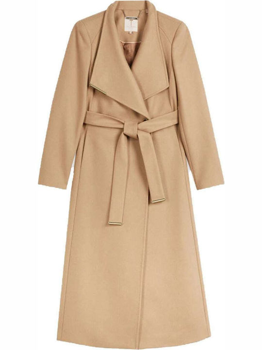 Women's Wool Long Coat Camel