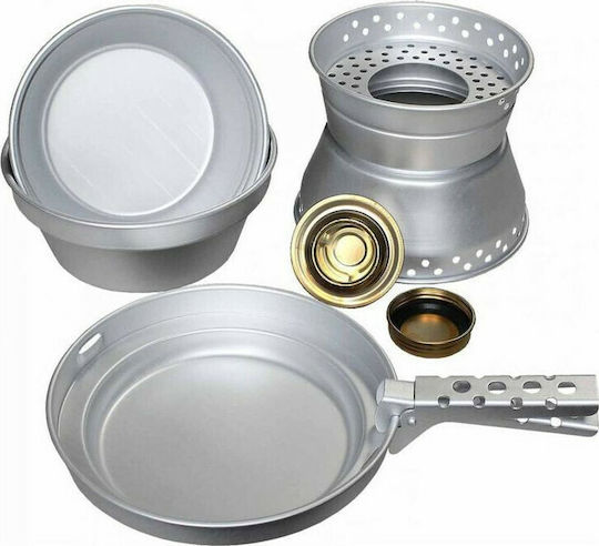Mil-Tec Set de vase de gătit pentru Camping Set de gătit din aluminiu