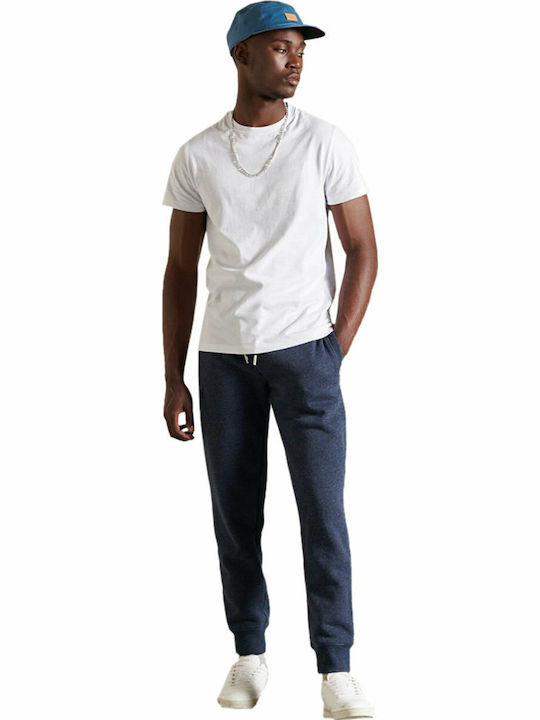 Sweatpants with Elastic Navy Blue