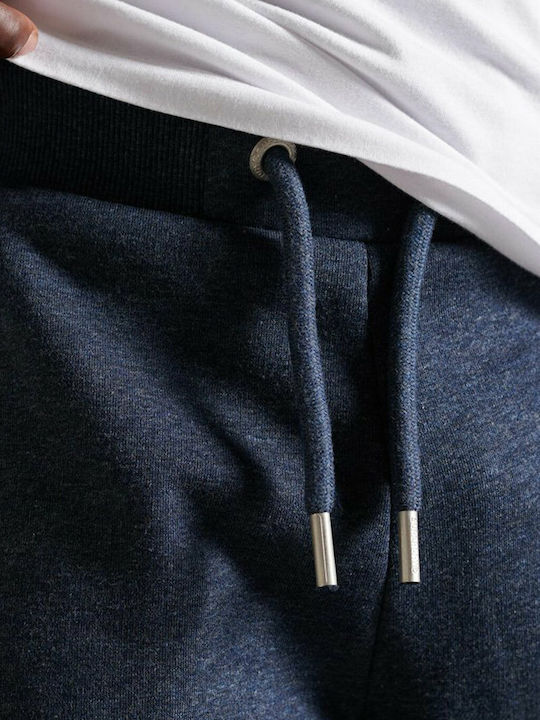 Sweatpants with Elastic Navy Blue