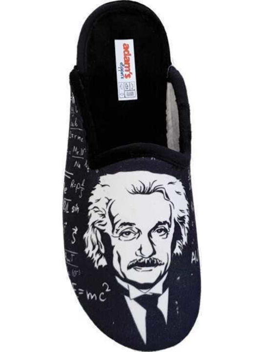 Einstein Papuci bărbați iarna cu modele Negri