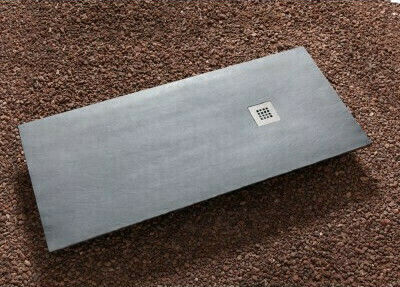 Tema Dus Rectangular Din Piatră Artificială 180x80cm Gri