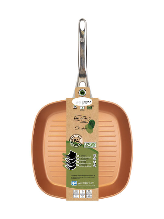 San Ignacio Origen Grill made of Aluminum with Non-Stick Coating 28cm