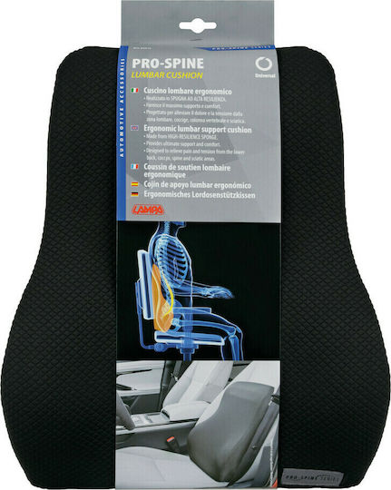 Lampa Pro Spine Pernă Auto Perne spate scaun 37x43x12cm în Culoare Negru L5441.3