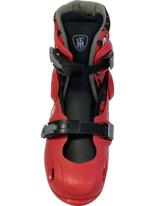 MegaFitness Spirit Inline Αυξομειούμενα Rollers Κόκκινα Ενηλίκων/Παιδικά