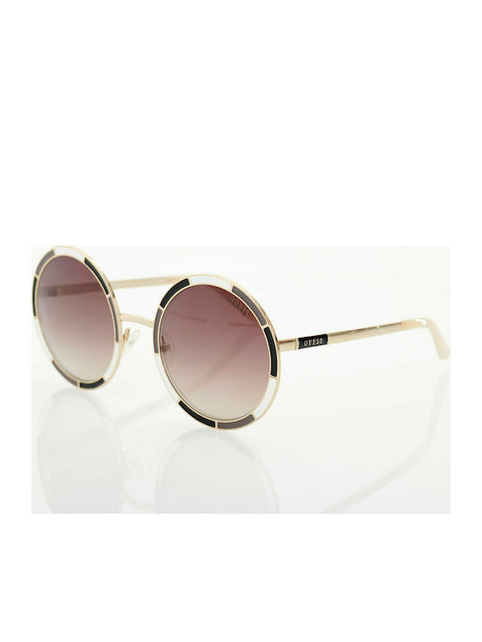 Guess Women's Sunglasses with Gold Metal Frame GU7584 05G