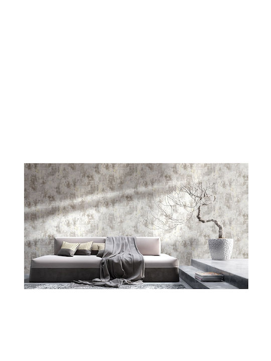 Wallpaper Vinyl Gray L1005xW53cm Washable