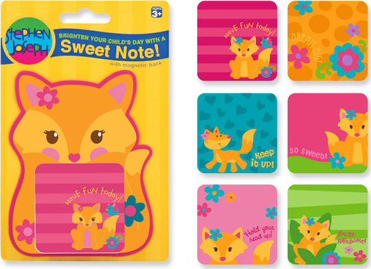 Stephen Joseph Fox With Notepad Set of Magnets 1pcs