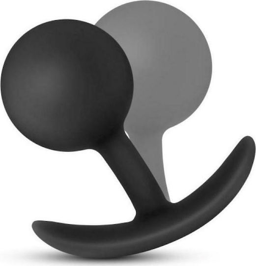 Blush Anal Adventures Platinum Silicone Vibra Plug Πρωκτική Σφήνα Black