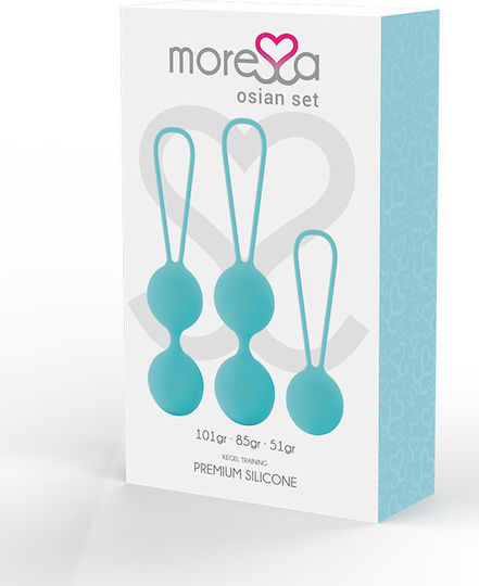 Amoressa Osian Set Premium Silicone Vaginalbälle Türkis