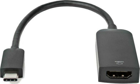 Nedis Μετατροπέας USB-C male σε HDMI female 1τμχ (CCGP64652BK02)