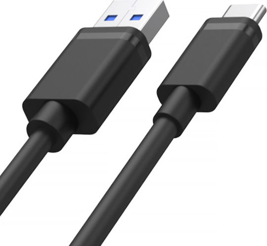 Unitek Y-C481 USB 2.0 Cable USB-C male - USB-A 27W Black 0.5m (Y-C481BK)