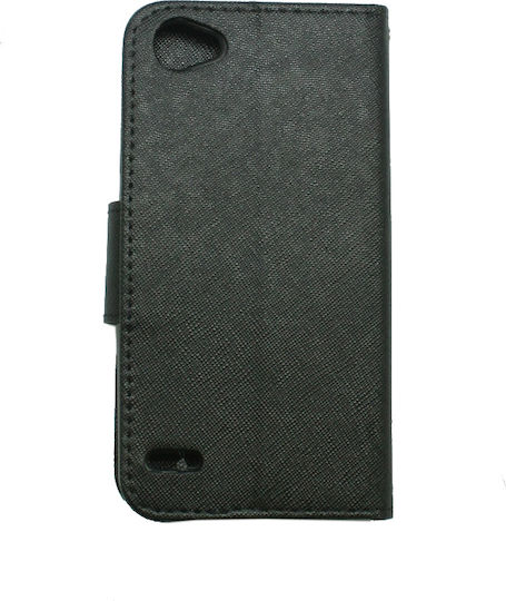 Versa Fancy Book Δερματίνης Μαύρο (LG Q6)