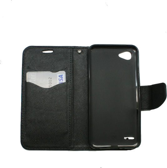 Versa Fancy Book Δερματίνης Μαύρο (LG Q6)