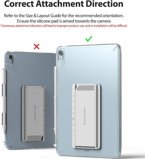 Ringke Fusion Combo Back Cover Stand / Υποδοχή Στυλό Smoke Black - Light Gray (iPad Air 2020)