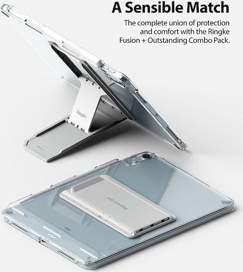 Ringke Fusion Combo Back Cover Stand / Υποδοχή Στυλό Smoke Black - Light Gray (iPad Air 2020)