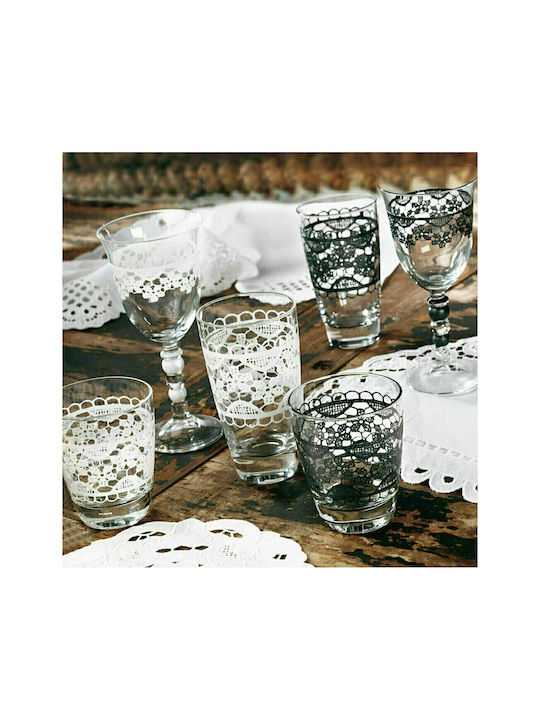 Cerve Sicilia Glass Set Water made of Glass Bianco 400ml 6pcs