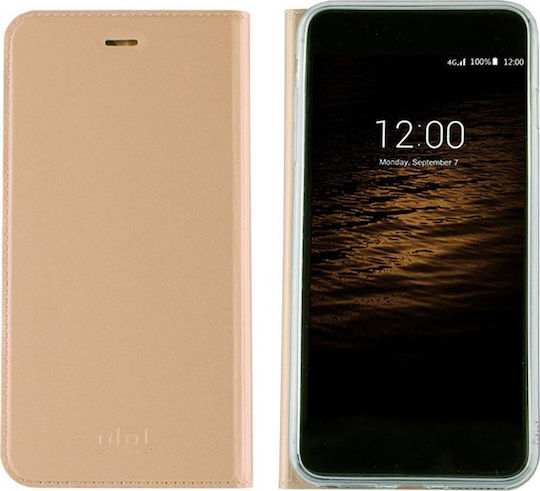 Idol 1991 Prime Magnet Book Δερματίνης Χρυσό (Huawei Y5 2018 / Honor 7S)