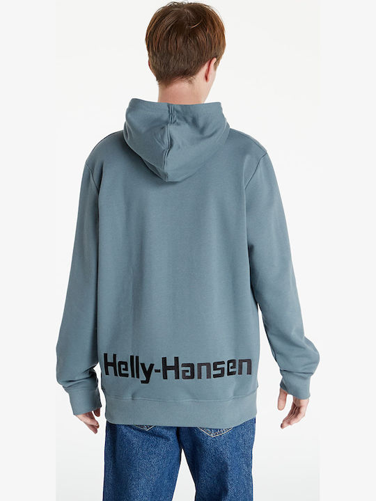 Helly Hansen 2.0 Trooper Herren Sweatshirt mit Kapuze und Taschen Hellblau