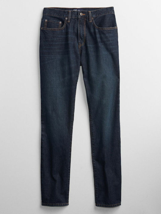 Pantaloni Jeans pentru Bărbați cu Croială Slim Albastru marin