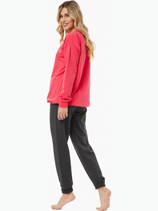 Minerva Winter Women's Pyjama Set Fuchsia
