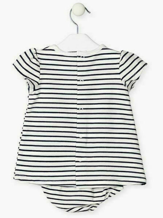 Losan Kids Dress Striped Short Sleeve Multicolour