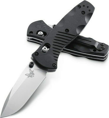 Benchmade Mini Barrage Pocket Knife Gray with Blade made of Steel in Sheath