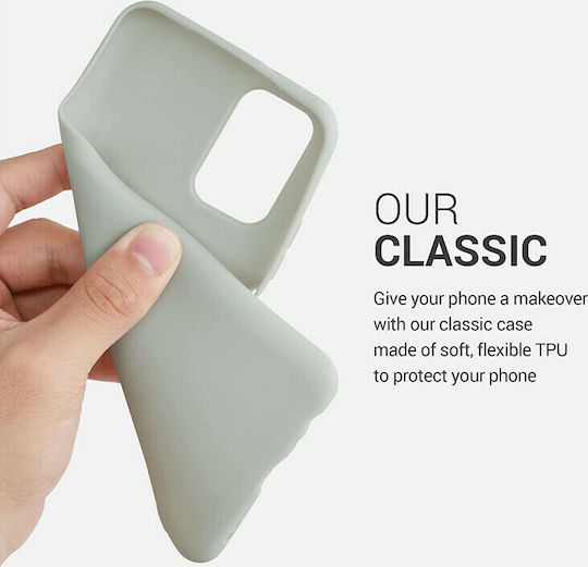 KWmobile Back Cover Σιλικόνης Light Grey Matte (Redmi Note 10 / 10s / Poco M5s)