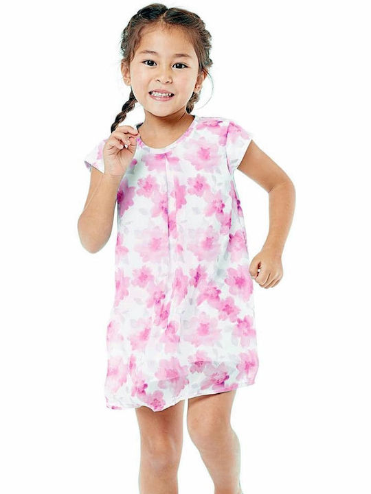 Losan Kids Dress Floral Sleeveless Pink