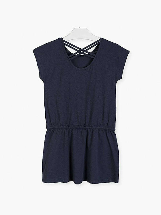 Losan Kids Dress Short Sleeve Navy Blue