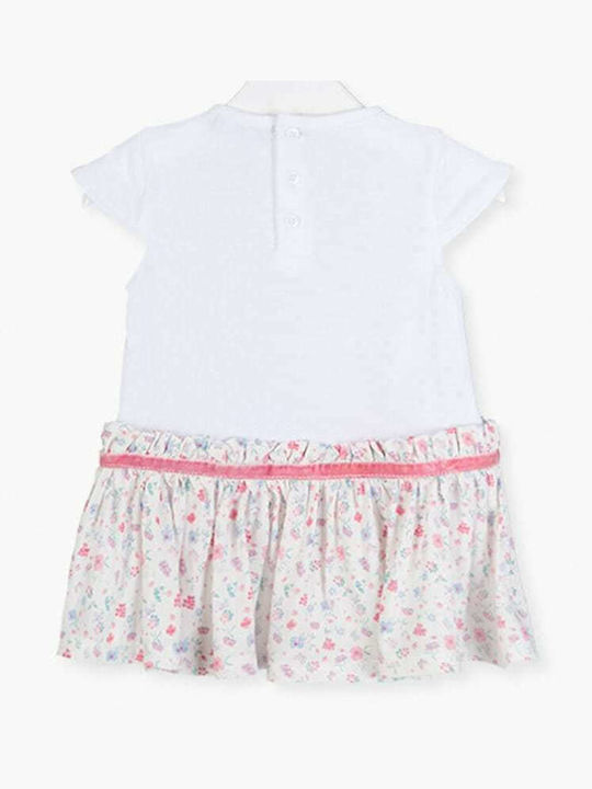 Losan Kids Dress Short Sleeve White