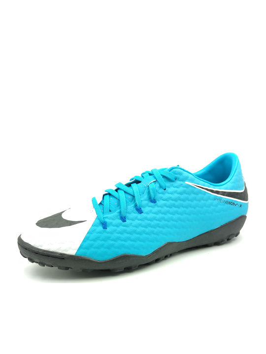 Nike Hypervenom Phelon Football Shoes with Molded Cleats TF Turquoise