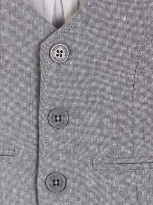 Losan Boys Vest with Buttons Gray