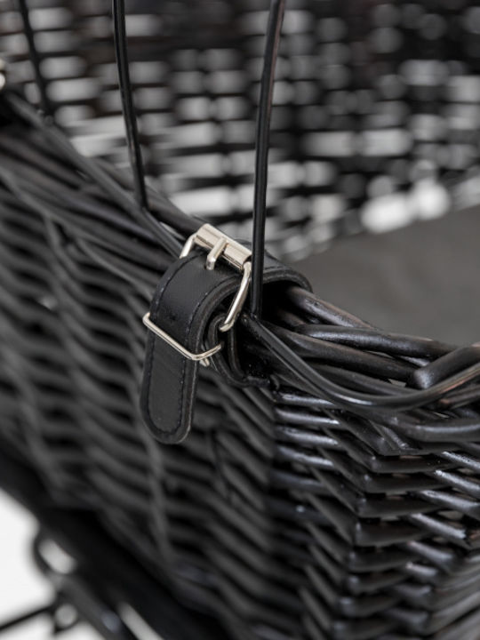 Trixie 13117 Bicycle Basket Plastic Black