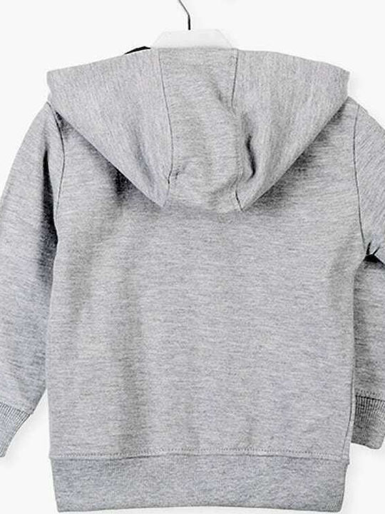 Losan Kids Sweatshirt Cardigan with Hood Gray 015-6650AL