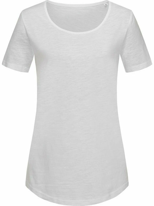 Stedman Slub Werbe-T-Shirt in Weiß Farbe