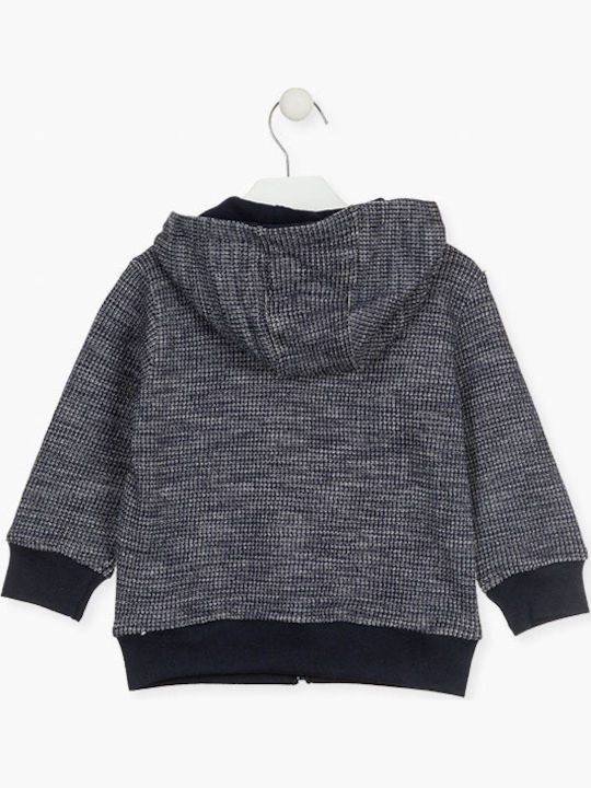 Losan Kids Cardigan Sweatshirts Hooded Blue