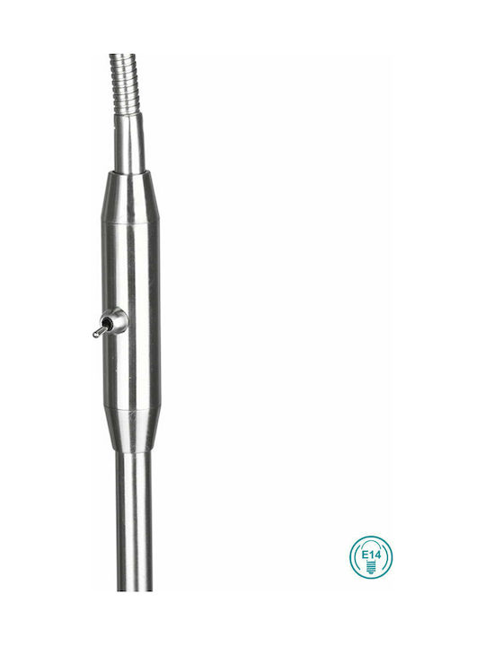 Trio Lighting Tommy Floor Lamp H130xW20cm. with Socket for Bulb E14 White