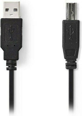 Nedis 1m USB 2.0 Cable A-Male to B-Male (CCGT60100BK10)