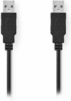 Nedis 2m USB 2.0 Cable A-Male (CCGP60000BK20)