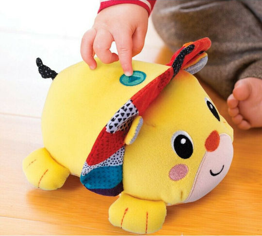 Infantino Animal Mover & Shaker Lion made of Fabric with Music for 3++ Months