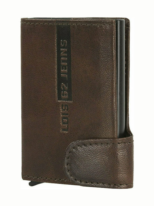 Leather Men's Wallet Classic with RFID Brown