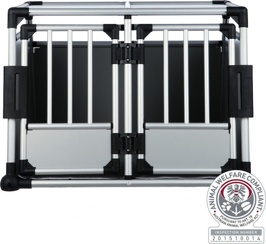 Trixie Transporter Gray Dog Transport Cage 93x88x64cm