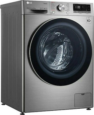 LG F4WV708S2TE Πλυντήριο Ρούχων Inverter Direct Drive 8kg με Ατμό 1400 Στροφών Inox