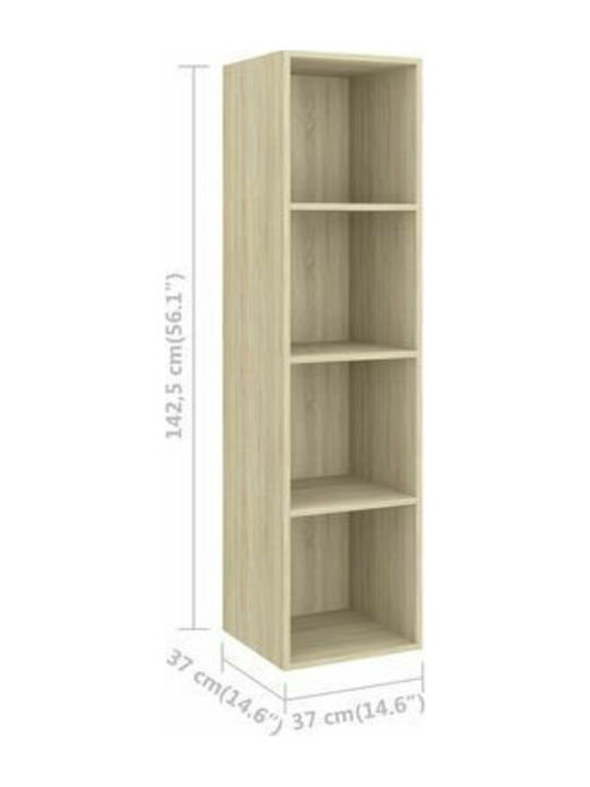 Wohnzimmer TV-Einheit Beige L37xB37xH142.5cm