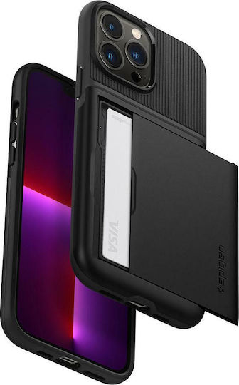 Spigen Slim Armor CS Задна корица Пластмаса / Силикон 2мм Черен (iPhone 13 Pro Max)