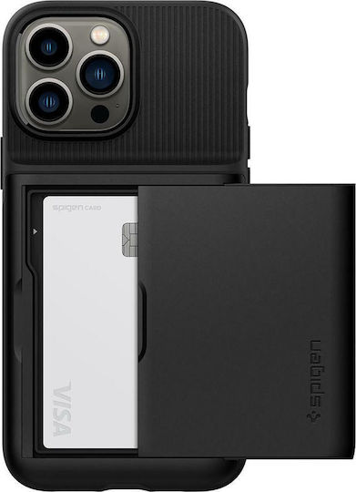 Spigen Slim Armor CS Задна корица Пластмаса / Силикон 2мм Черен (iPhone 13 Pro Max)