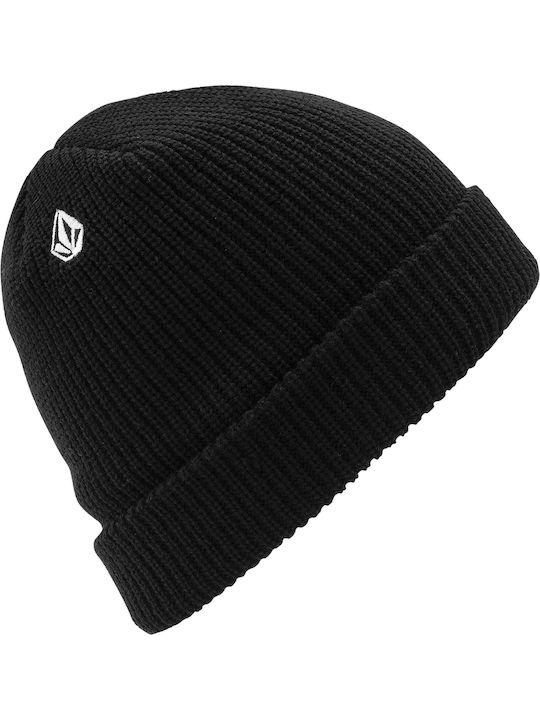 Full Stone Beanie Ανδρικός Σκούφος Πλεκτός σε Μαύρο χρώμα