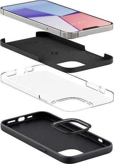 Spigen Silicone Fit Coperta din spate Silicon Negru (iPhone 13 Pro Max) ACS03228